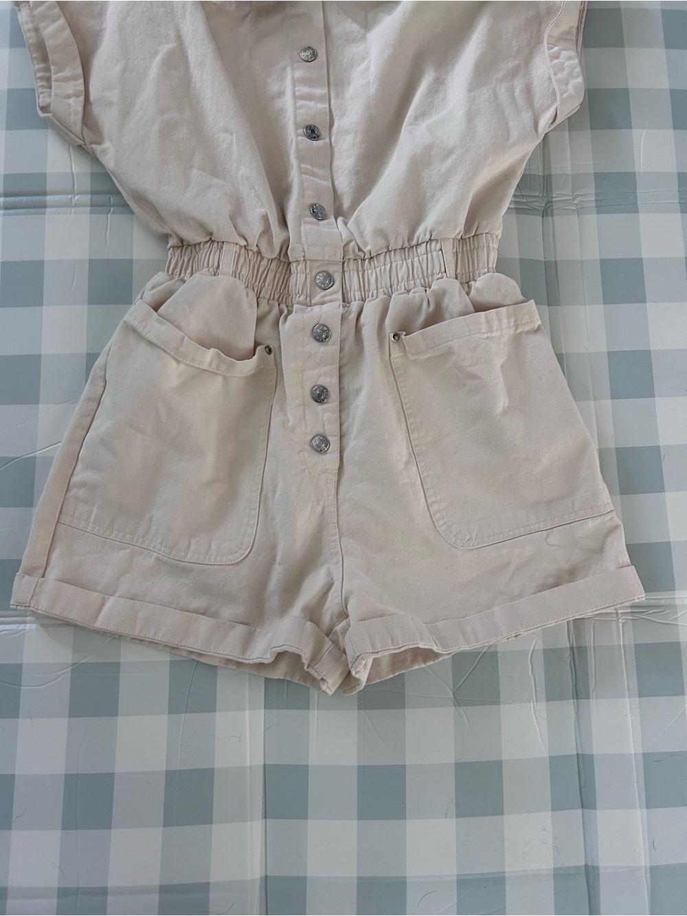Button-Front Romper - Picture 3 of 8